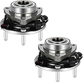 ECCPP 2-Piece 513188 Wheel Hub Bearing for Chevrolet Trailblazer 2002-2009 | for GMC Envoy 2002-2009 6 lugs w/ABS Sensor Pre-Greased Sealed