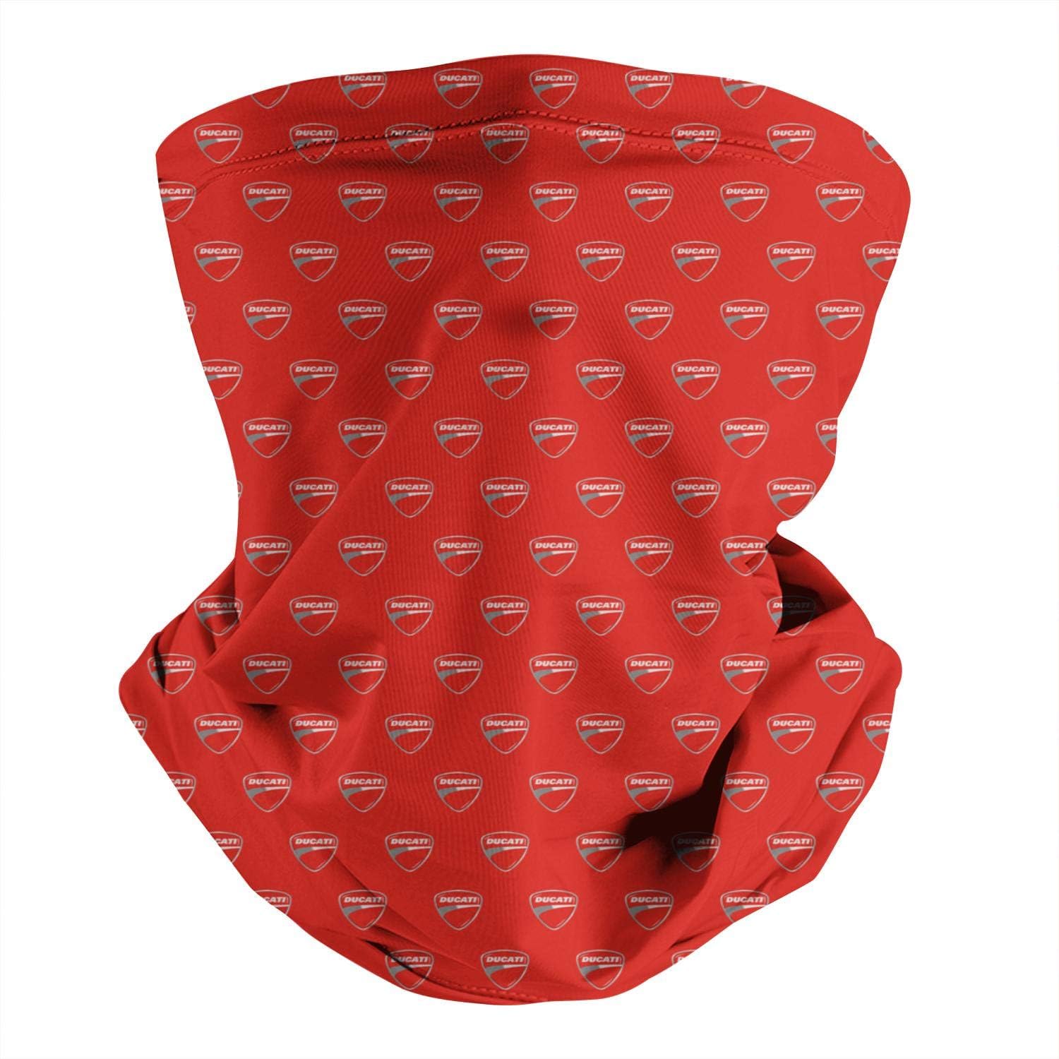 Unisex Girls Boys Ducati-Moto-Red- Neck Gaiter Multifunctional Bandana