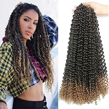 Amazon Com 7 Packs Passion Twist Hair 18 Inch Water Wave