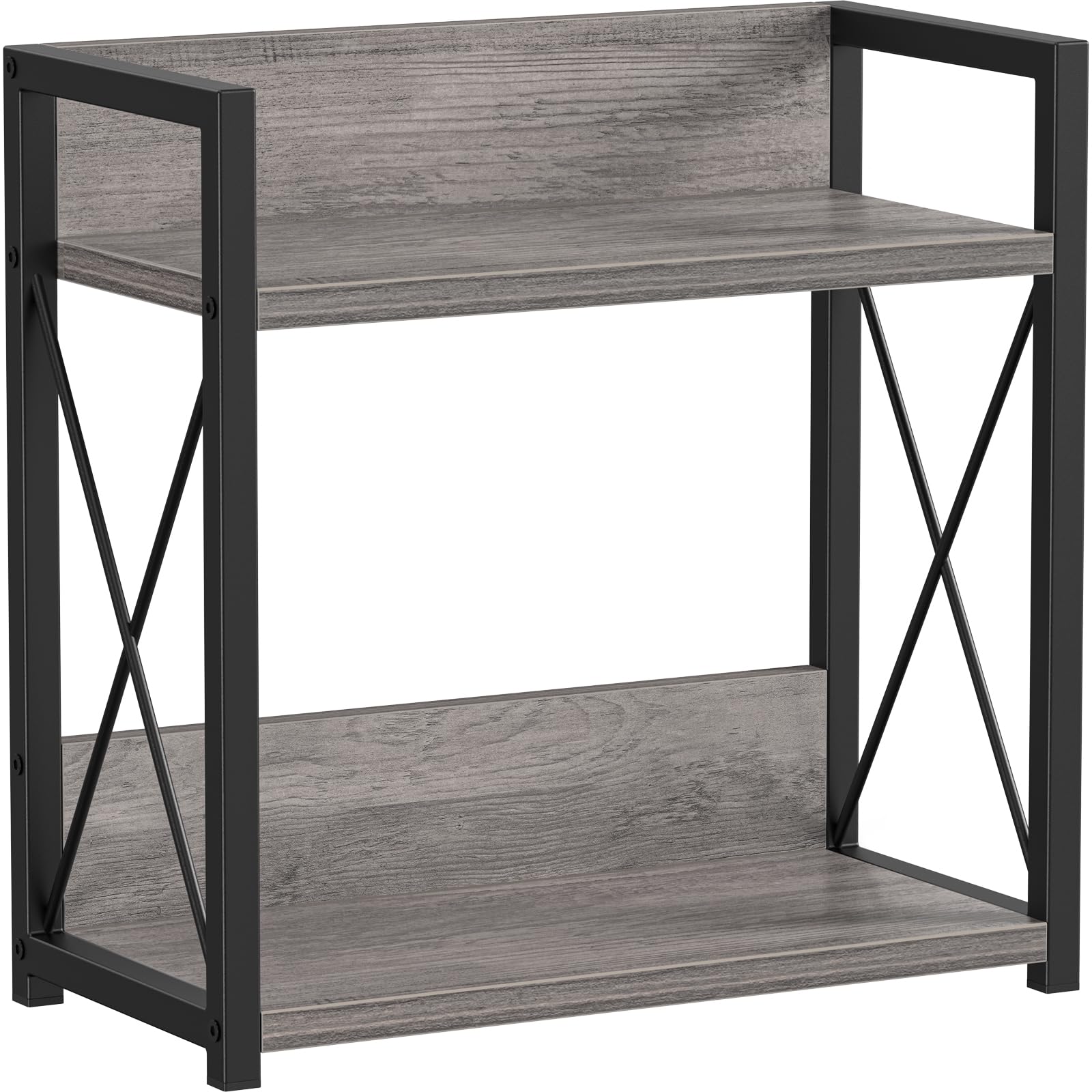 Photo 1 of Giikin Coffee Bar Accessories, 2 Tier Spice Rack for Counter, Gray Kitchen Countertop Organizer (Grey, L)