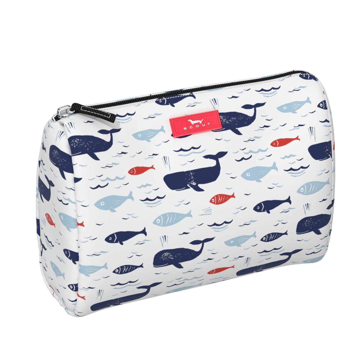 SCOUT Packin' Heat Makeup Bag, Large Water-Resistant Toiletry and Makeup Pouch for Women with Zipper Closure (Multiple Patterns Available)