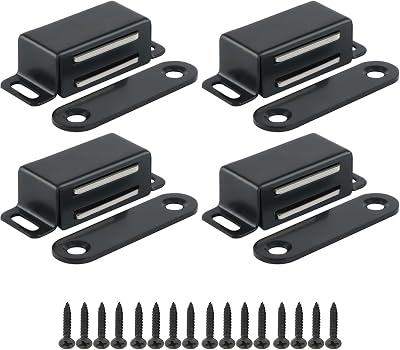 Mooche 4 Pack Cabinet Magnets Stainless Steel Door Catch Heavy Duty 6 kg