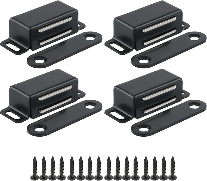 Mooche 4 Pack Cabinet Magnets Stainless Steel Door Catch Heavy Duty 6 kg