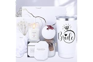 OICEME Women Spa Gifts Basket Set Brides Wedding Day Bridal Shower Bachelorette Party Engaged Engagement Funny Personalized Unique Cool Honeymoon Romantic Her Present Special Customized Best Aesthetic