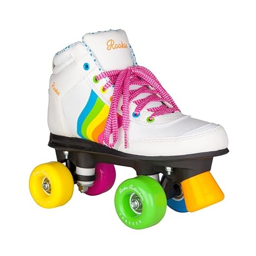 Rookie Forever Rainbow V2 Rollschuhe mit 4 Rollen, Unisex, für Kinder
