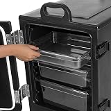 TANGZON 77L Insulated Food Pan Carrier Food Grade LLDPE Portable Warmer view 3
