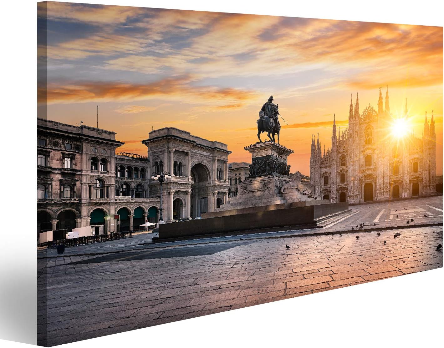 Quadro Moderno Duomo all'alba, Milano, Europa. Poster Stampe e Quadri