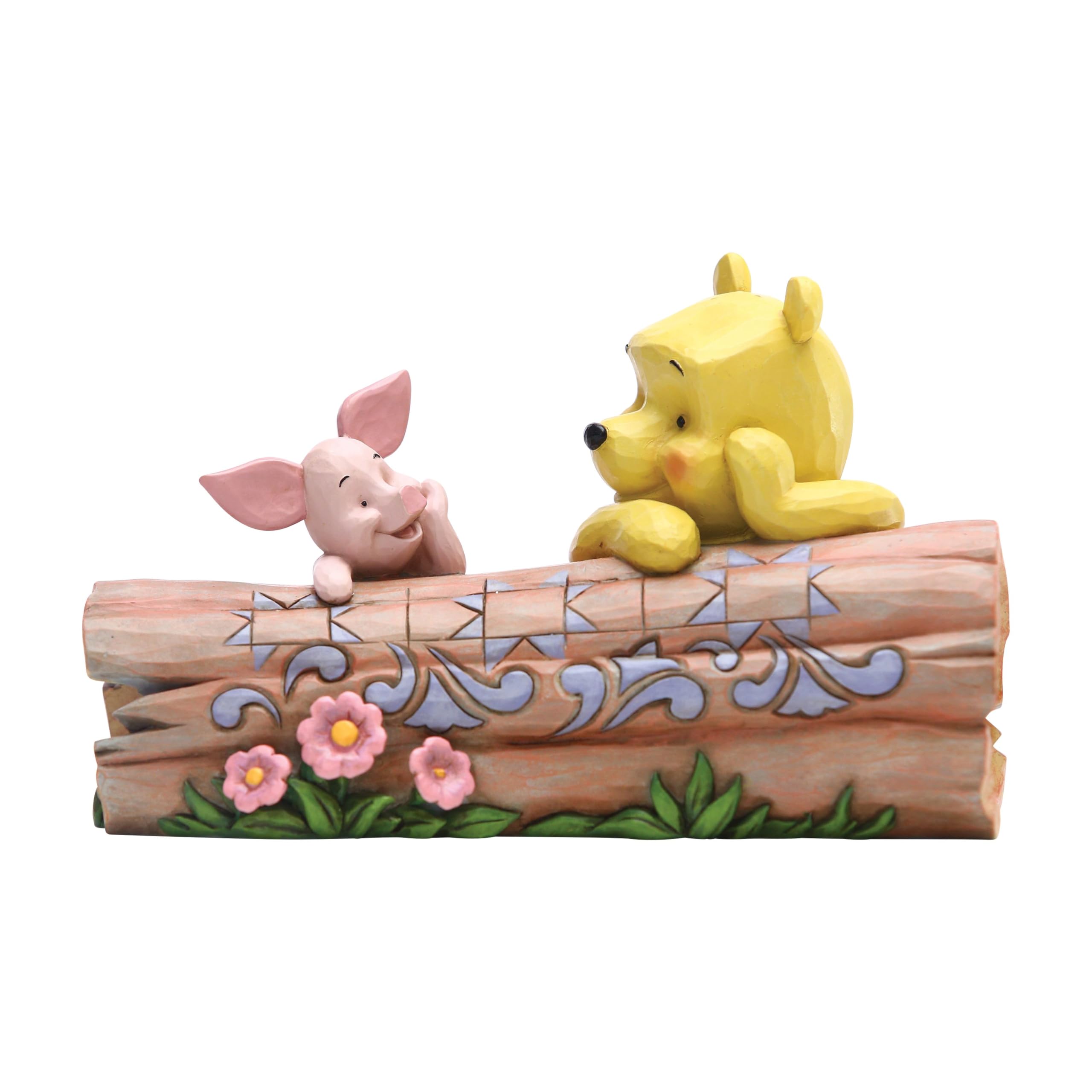 Disney Traditions Jim Shore Pooh And Piglet On A Log Figurine