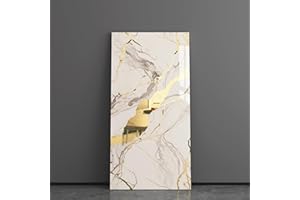 Haimin Wall Panels Peel and Stick 10 Pieces 23.6x11.8in (19.4 Sq. Ft. Coverage) Lightweight Backsplash Marble Look Tile (not Real Marble) Ideal for Kitchen Bathrooms Living Rooms Bedrooms