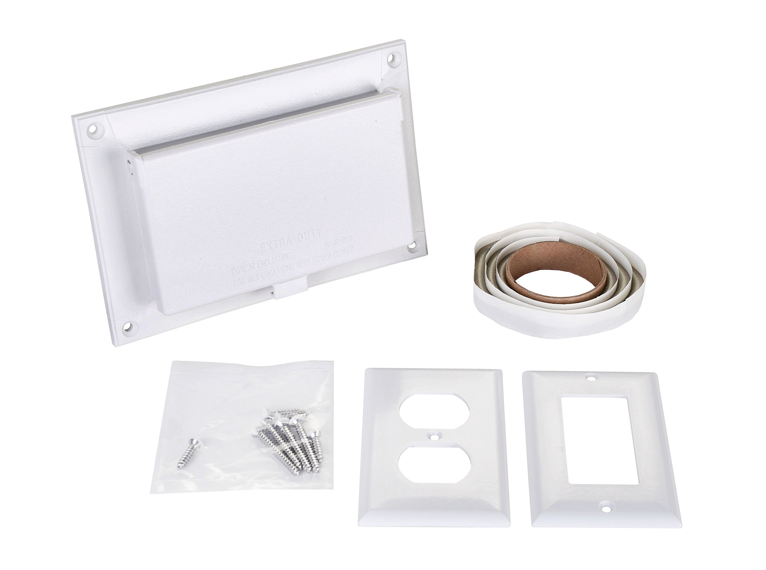 Vertical White Arlington Dbvr1w 1 Low Profile In Box Electrical
