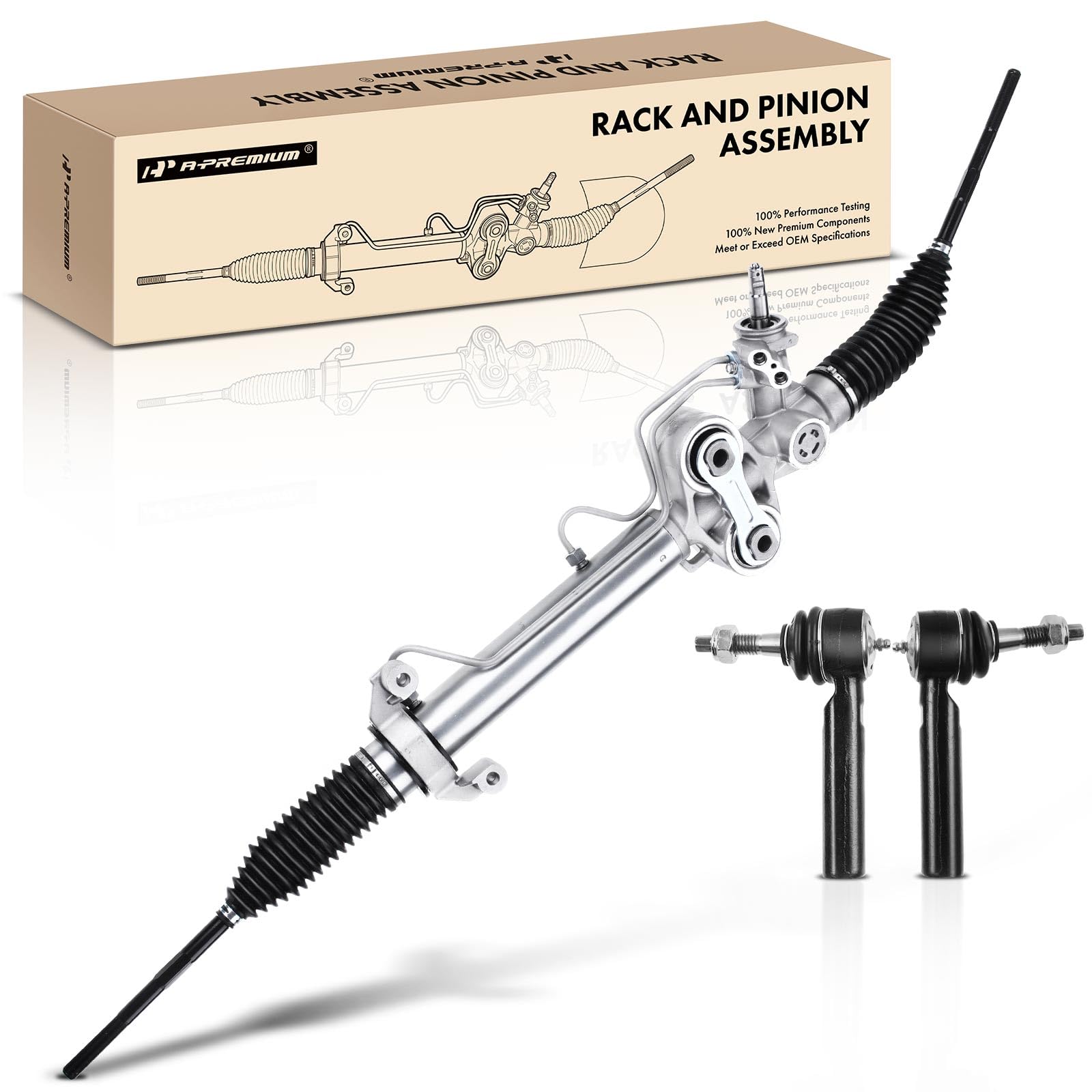 A-Premium 3Pcs Power Steering Rack Pinion Assembly
