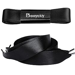 Booyckiy Flat Colorful Satin Ribbon Shoelaces