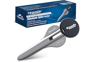 WAVESRX Patented Aluminum Spike Beach Anchor | Ultra-Light Sand Anchor for Boat, Pontoon, PWC, Jet Ski or Kayak | Secure and Effective Watercraft Anchoring Near Shore, Sand-bar or in Shallow Water