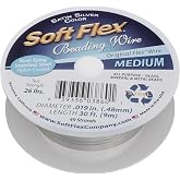 Soft Flex 49 Strand Beading Wire - Medium 0.19 Diameter - 30 Feet Nylon Design Wire