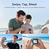 AKASO V50 X Action Camera Selfie Stick Bundle 4K Underwater 2 Batteries view 9