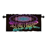 Batmerry Boho Black Design Valance