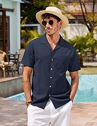 COOFANDY Men Hawaiian Floral Shirts Loose Fit