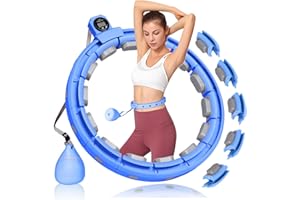 GAOKOWEI Smart Silent Weighted Hula Circle，Infinity Fitness Hoop for Adults Adjustable 30"-50" Exercise Hoop for Weight Loss，Hula Fitness Hoops Suitable for Women and Beginners