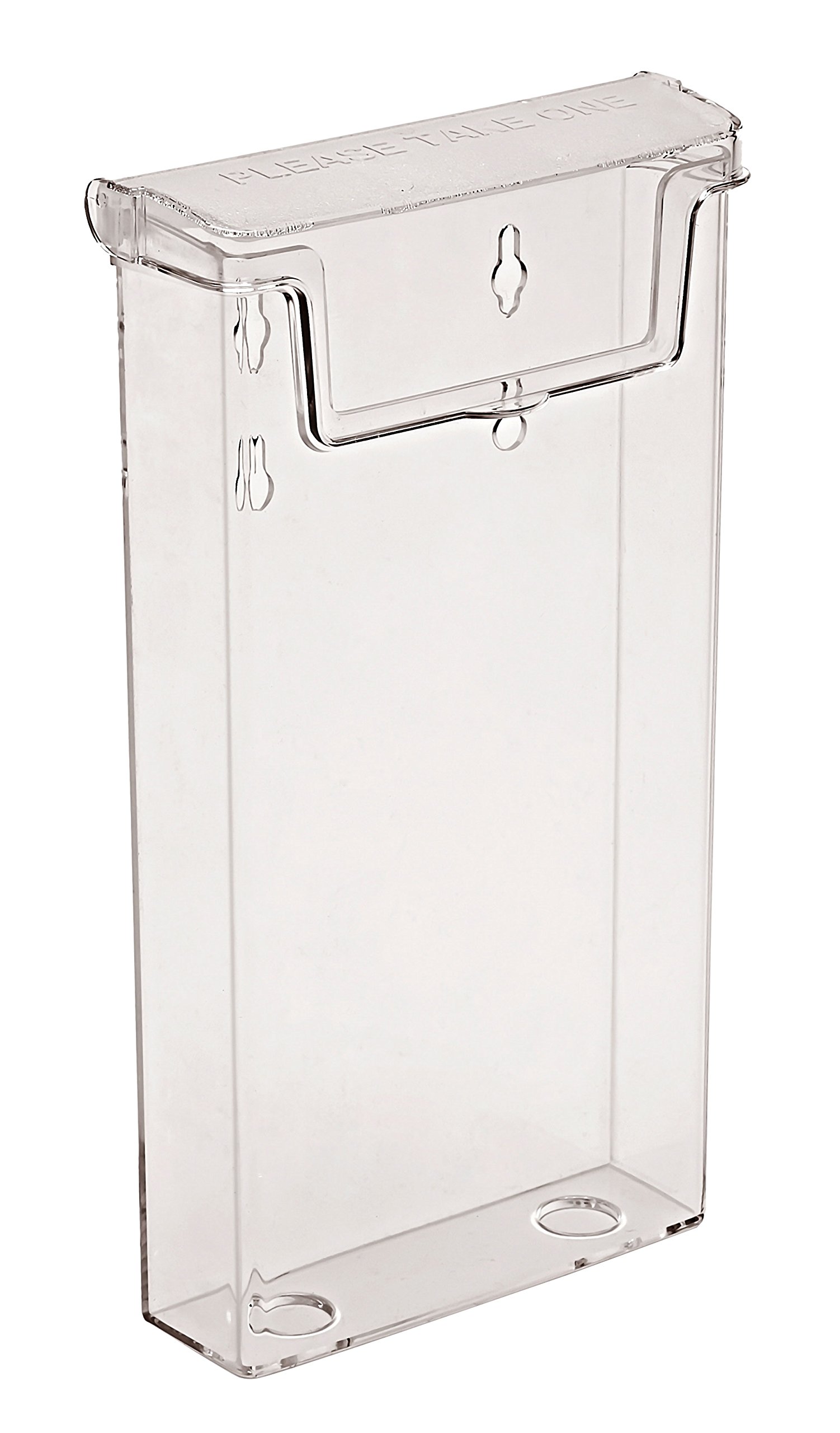 Taymar OD110 Single Pocket Dispenser for DL/Trifold Leaflets and Brochures - Clear