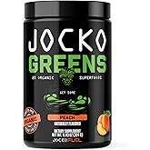 Jocko Fuel Daily Greens Powder - Premium Organic Greens Superfood Powder for Gut Health, Digestion, Bloating, Immune Support with Spirulina, Chlorella, Digestive Enzymes, & Probiotics - 30 Servings