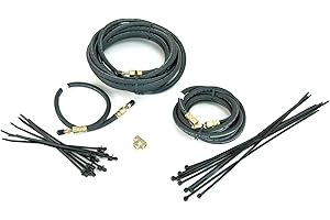 STURDY BUILT Single Axle Trailer Brake Line Kit With Flexible Hydraulic Rubber Hoses
