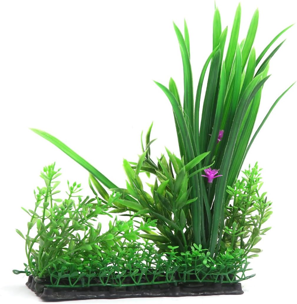 Amazon Com Uxcell Aquarium Fish Tank Decor Plastic Plant Green