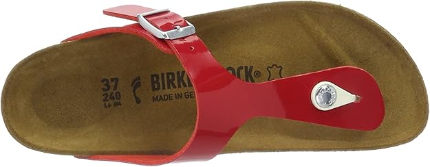 birkenstock gizeh tango red patent