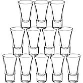 Gmark 2-Ounce 2-Oz Heavy Base Shot Glass Set, Whiskey Shot Glass espresso liquor 12-Pack GM2026