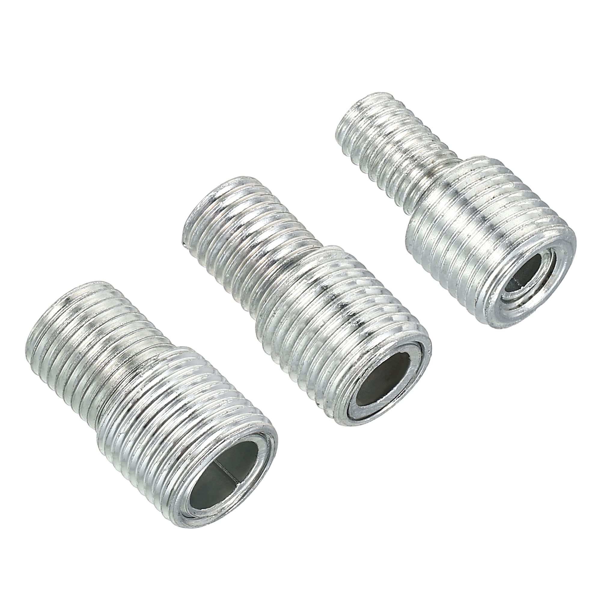 PATIKIL M10/M12 to M6/M8/M10 Reducing Screw, 6 Pack 20mm Long External Thread Adapter Reducer Convert Joint Hardware Double Male Thread Bolts