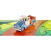 CUTPOPUP Birthday Card for Men, Fathers Day Card Pop Up, Birthday 3D Greeting Card, Father's Day Card for Dad, Father in Law, Grandpa, Husband, Men, Son (Classic Car)