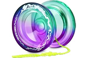 7YO AOE Responsive Yoyo for Kids 8-12 & Adults, Professional Yoyo Trick with Dual Function, Plastic Beginner Yo Yo with Bag, 10 Yo-yo Strings, KK Bearing, Bearing Tool