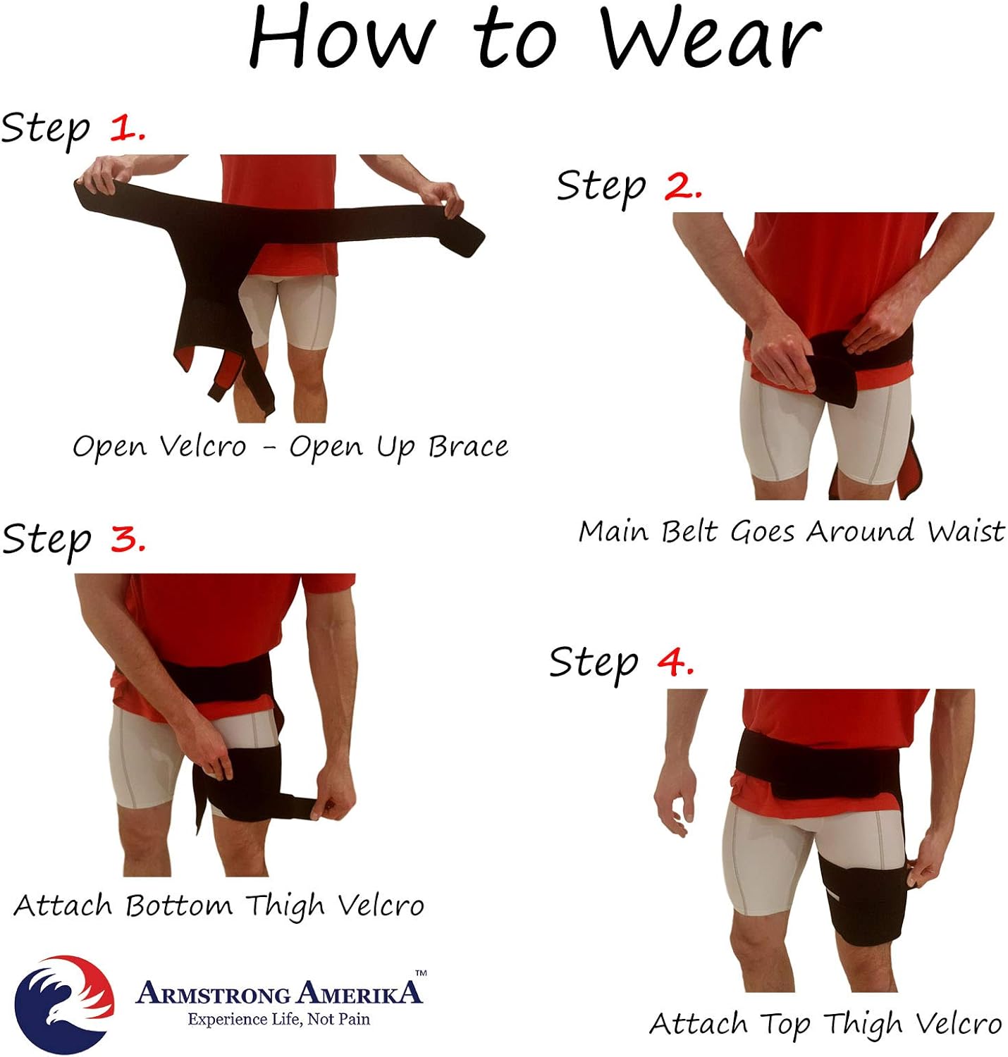 Hip Brace Thigh Compression Sleeve – Hamstring Compression Sleeve & Groin Compression Wrap for Hip Pain Relief. Support for Hip Replacements, Sciatica, Quad Muscle Strains Fits Both Legs (SM/Left): Industrial & Scientific
