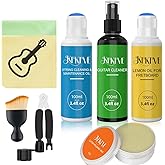 Guitar Cleaning Kit – 8-Pack Complete Care Set with Innovative Sponge Applicator | Guitar Cleaner, Lemon Oil(fretboard oil), 