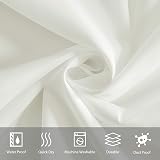 Furlinic Beige Shower Curtain Extra Large 72 x 78 inch with 12 Rings Waterproof view 2