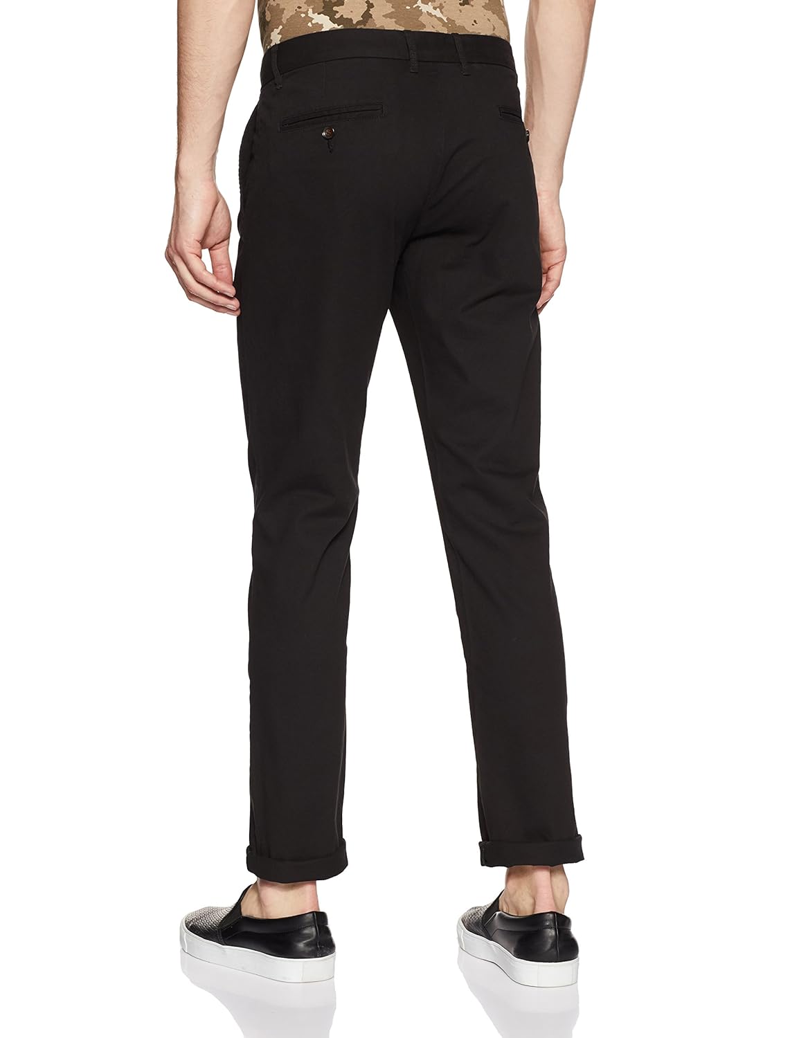 arrow sports men's straight fit casual trousers