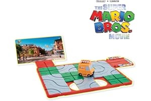 EPOCH Games Super Mario Route 'n Go - Tabletop Skill and Action Game for 1-2 Players - A Fast-Paced Game of Skill and Strategy