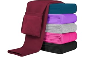 Witwot Girls Winter Pants Kids Toddler Thermal Warm Fleece Lined Leggings 3-14Y