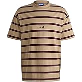HUGO Men's Wide Stripe Center Logo T-Shirt