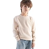 Chanyarn Boys 100% Merino Wool Sweater 2025 Fall Winter First-Line Ready to Wear Crewneck Long Sleeve Seamless Knit Sweater