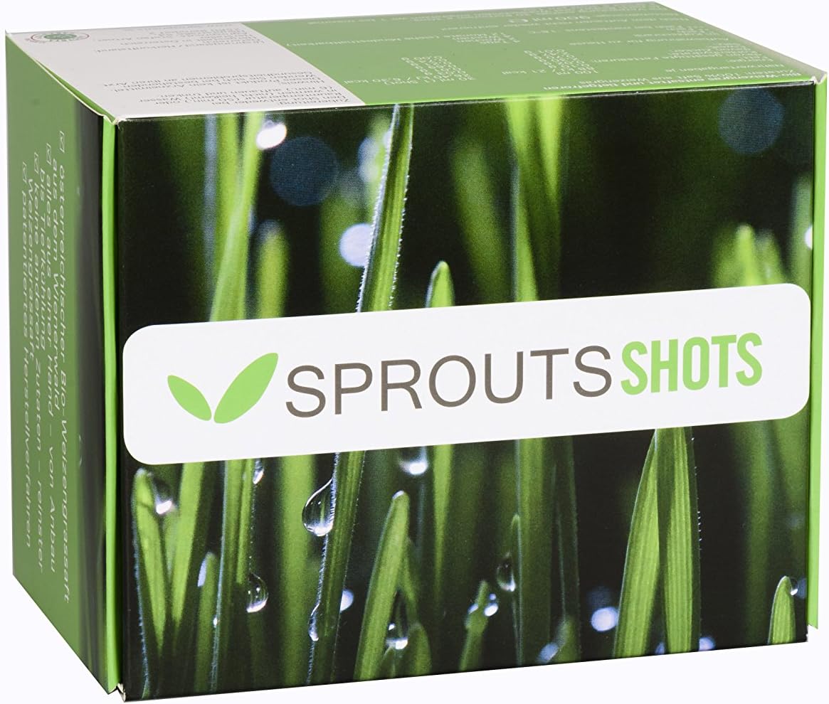 Agrospr Outs Organic Wheatgrass Juice Sprouts Shots Month Box Tiefgefroren/Austrian Farming/Straight From The Farmer at 301