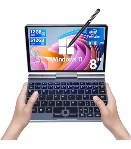 GPD Mini laptop MicroPC 2 Windows 11 PRO portátil com tela 1080P