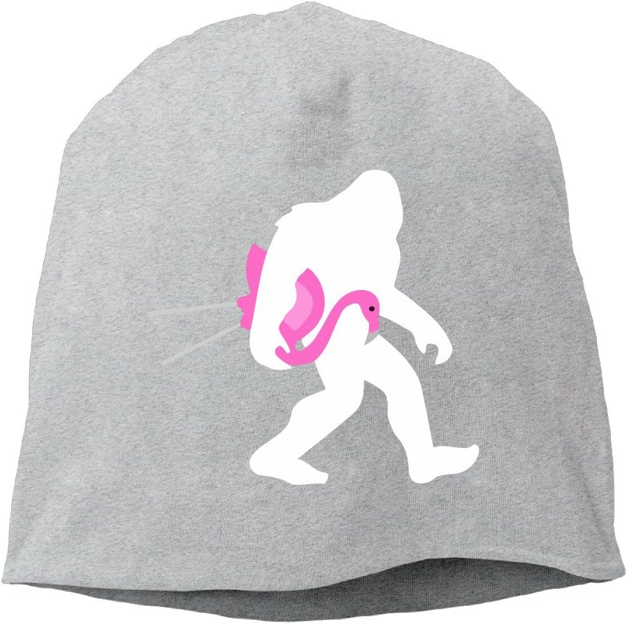Currfied Bigfoot and Lawn Flamingo Beanies Cap for Men Women