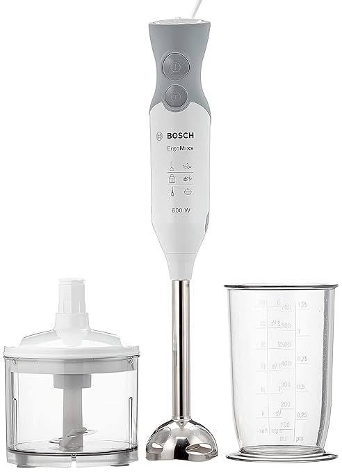 Bosch MSM66120 ErgoMixx Batidora, 600 W, color gris y blanco ...
