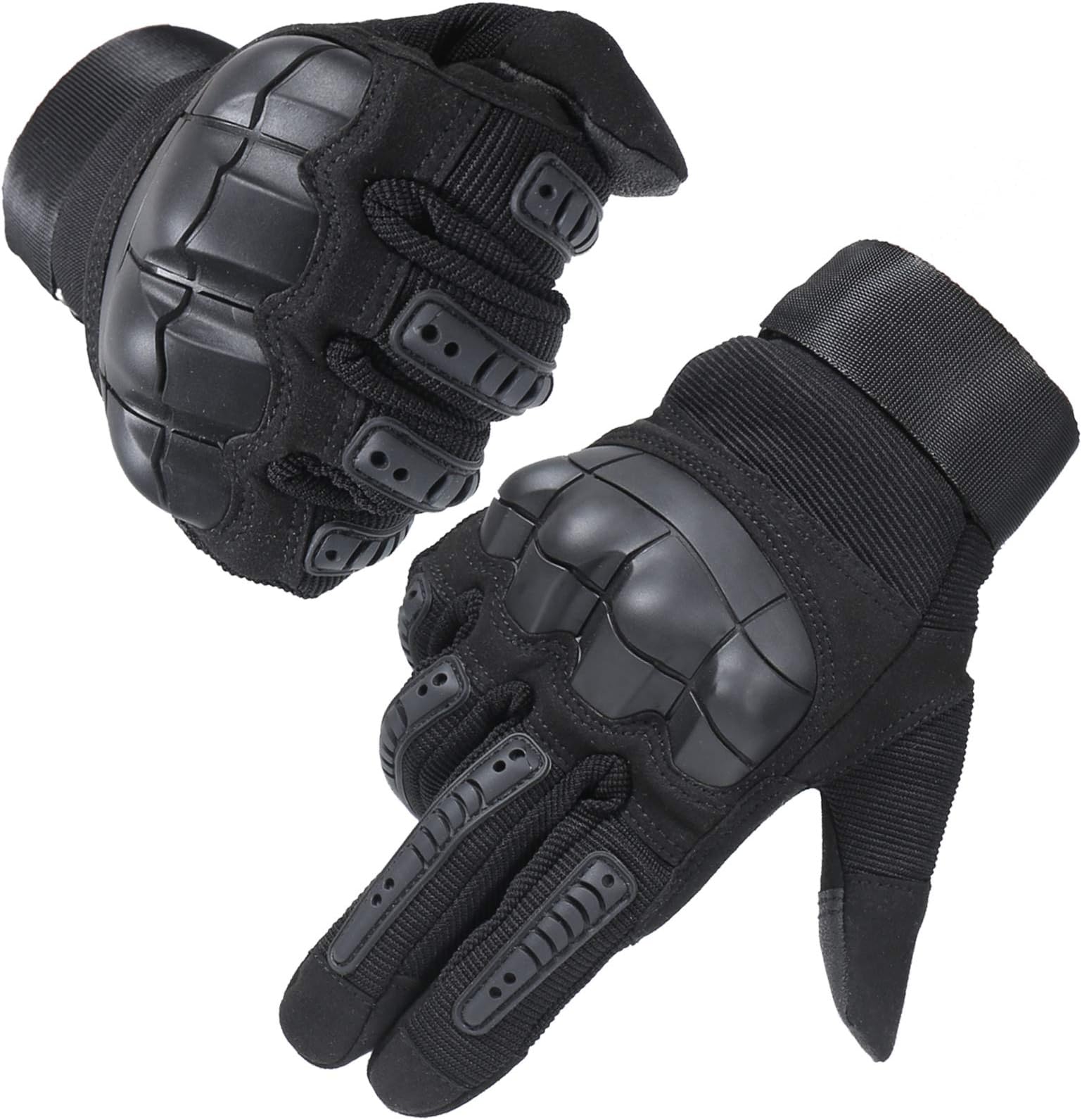 HIKEMAN Full Finger Touch Screen Tactical Military Gloves Hard Knuckle Gloves for Hunting Shooting Motorcycle Cycling Hiking