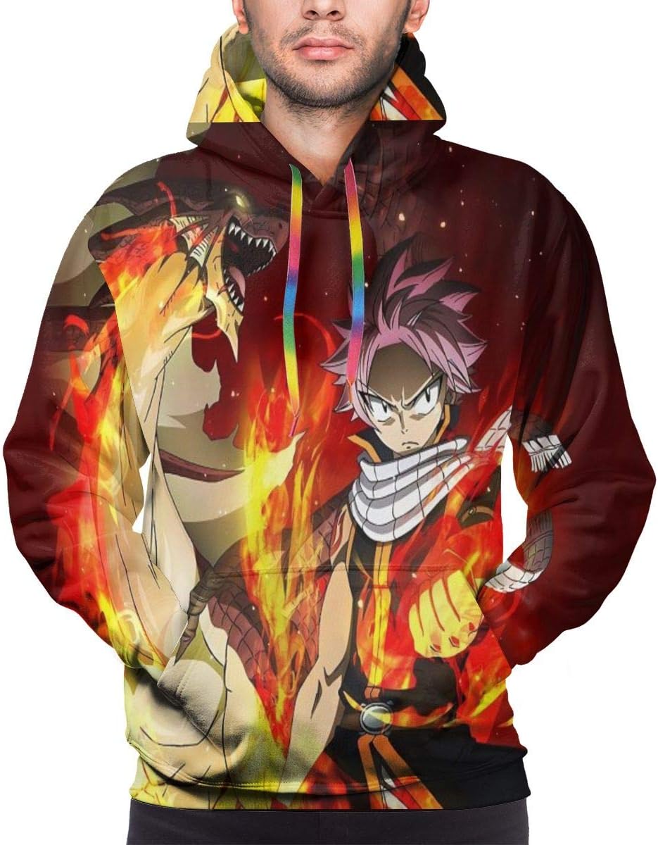 Fairy Tail Anime 3D Print Men's Fashion Hoodies & Sweatshirts