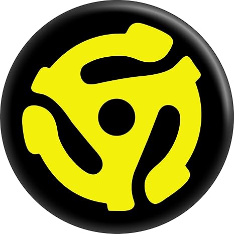 Amazon Com Square Deal Recordings Supplies Yellow 45rpm Vinyl Record Adapter Logo 2 25 Round Magnet Kitchen Dining Amazon Com Square Deal Recordings Supplies Yellow 45rpm Vinyl Record Adapter Logo 2 25 Round Magnet Kitchen Dining