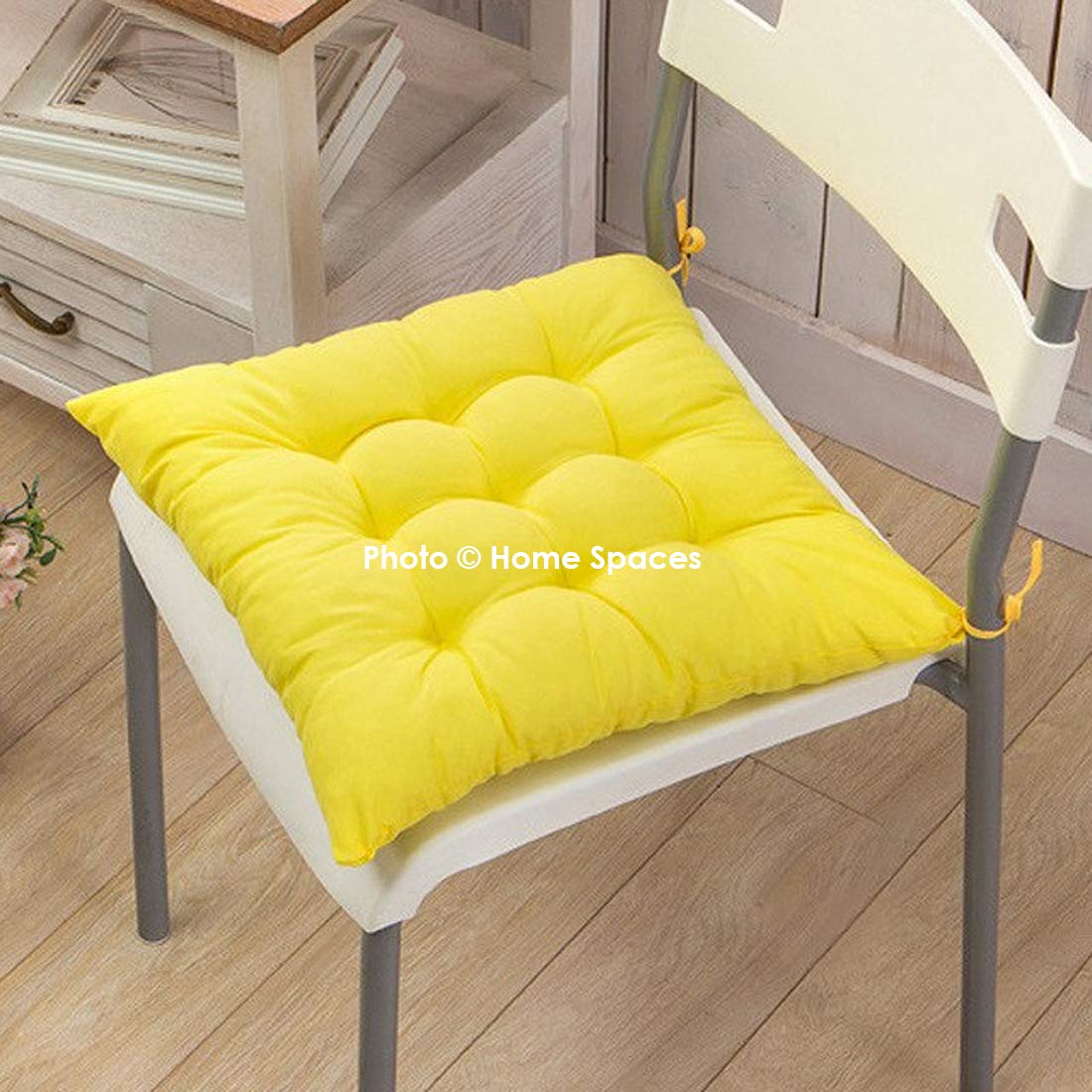 Home Spaces 15 X 15 Inches Chair Pad Chair Cushion For Indoor