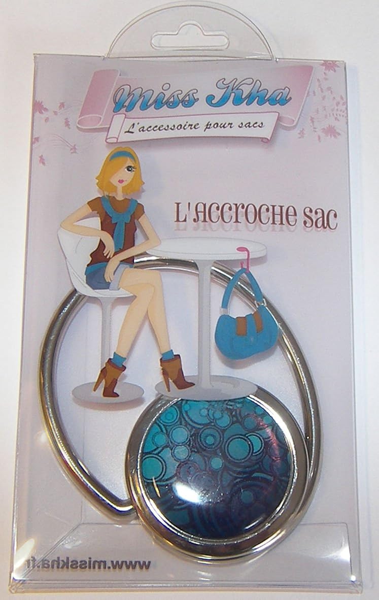 Miss Kha Psychedelic Foldable Bag Hook Blue - Image 5