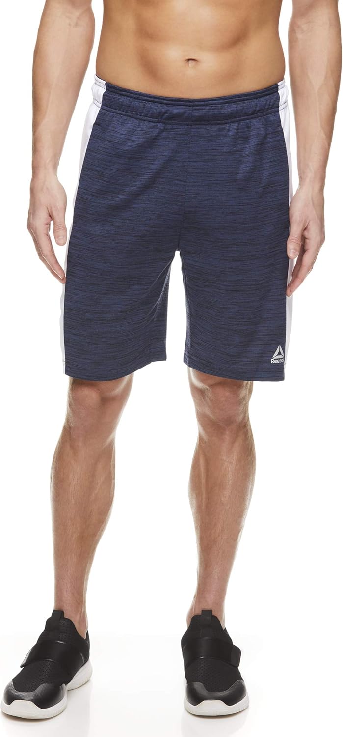 Reebok Men's Drawstring Shorts - Athletic Running & Workout Short w/Pockets : Clothing
