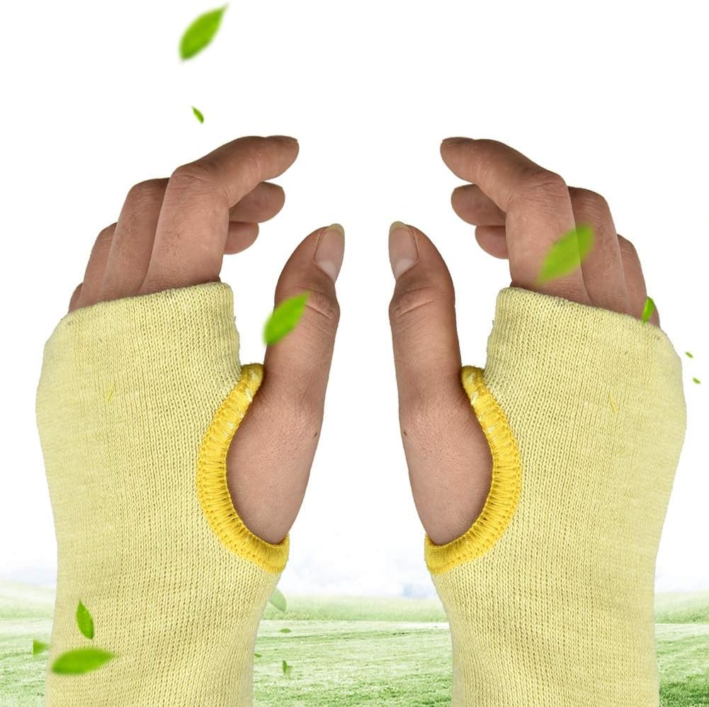 Arm Protection Sleeve, Cut Proof Arm Sleeve, Heat-resistant Anti-Cutting Arms Safety Protector for Garden Kitchen, Farm Work (1 Pair) - Image 3